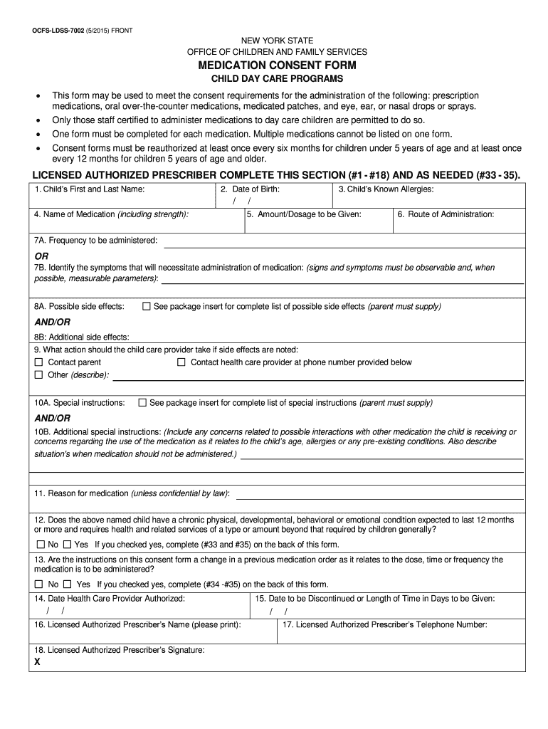 NY OCFS LDSS 7002 2015 2021 Fill And Sign Printable Template Online 