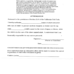 Parental Consent Form For Emergency Medical Treatment Printable Pdf