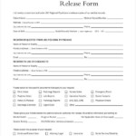 Release Of Records Form Medical Records Doctors Note Template Medical