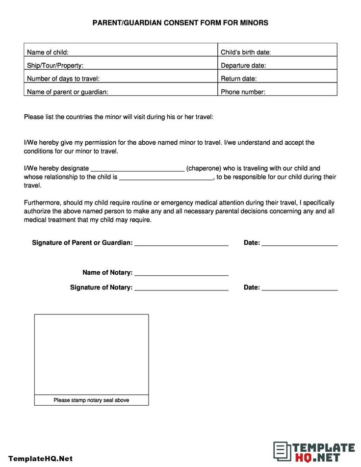 Single Parent Travel Consent Form Sample Letter Templates Travel 