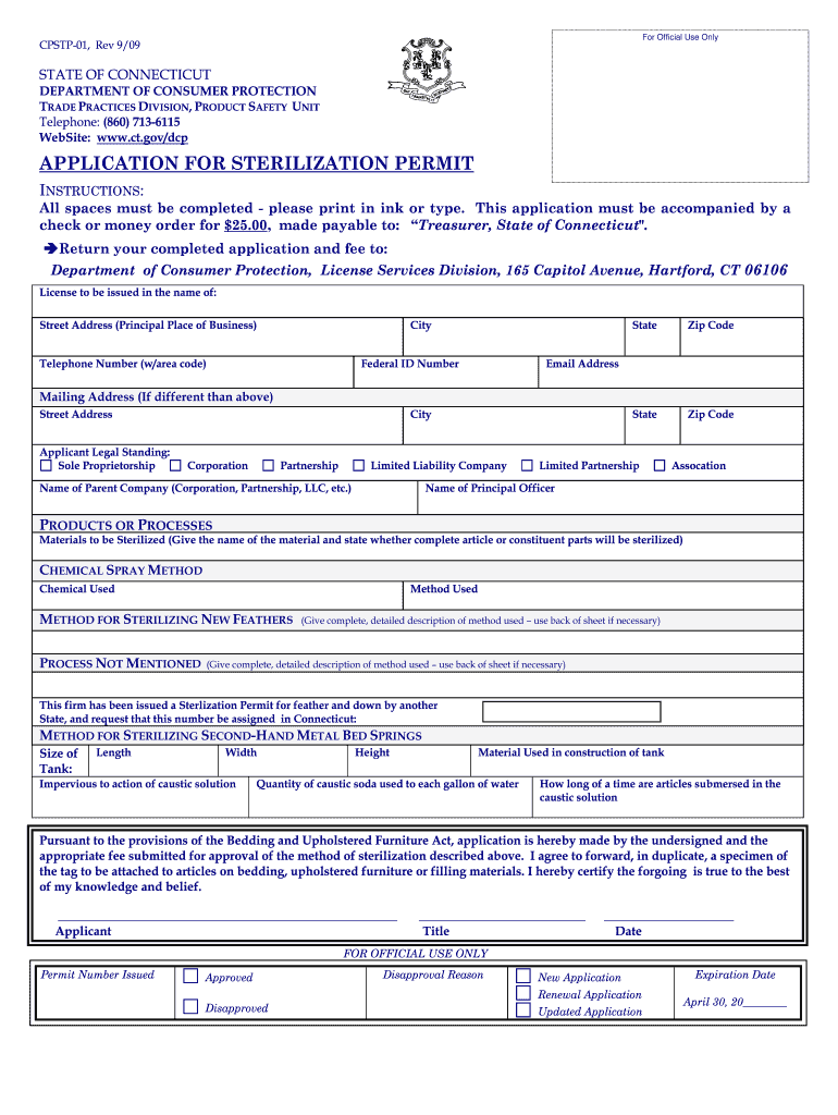 Sterilization Permit Fill Online Printable Fillable Blank PDFfiller