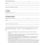 Temporary Child Guardian Consent Form Printable Pdf Download
