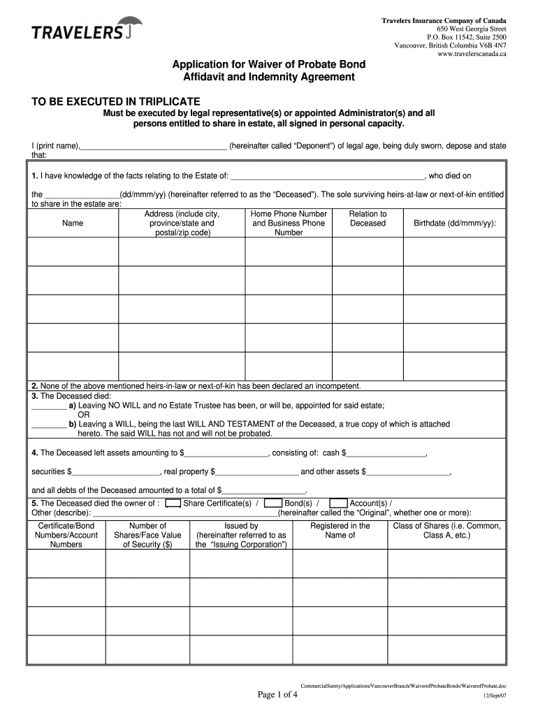 Travel Consent Form Canada Fill Online Printable Fillable Blank 