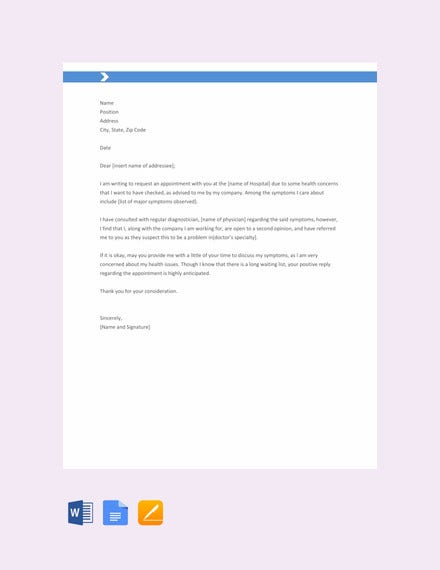 10 Doctor Appointment Letter Templates DOC PDF Free Premium 