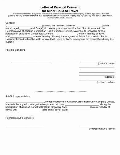 17 Authorization Letter For A Child To Travel Examples PDF Examples