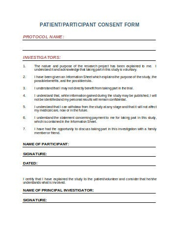 21 Patient Consent Form Templates DOC PDF Free Premium Templates