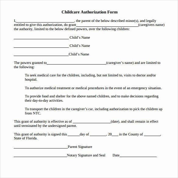 30 Medical Consent Form For Caregiver In 2020 Letter Format Sample 