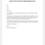 5 Doctor Appointment Letters For All Situations Printable Medical