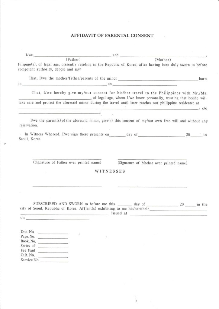 9 Affidavit Of Consent Examples PDF Examples