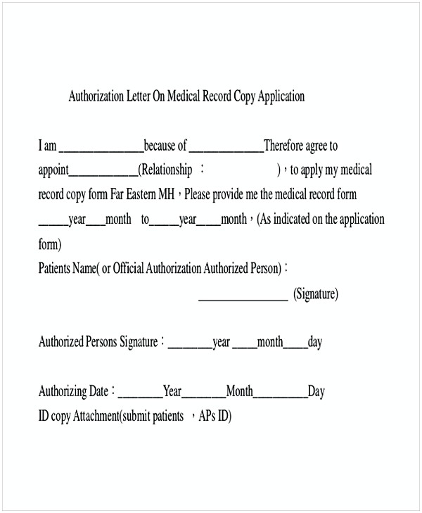 9 Medical Authorization Letter Examples PDF Examples