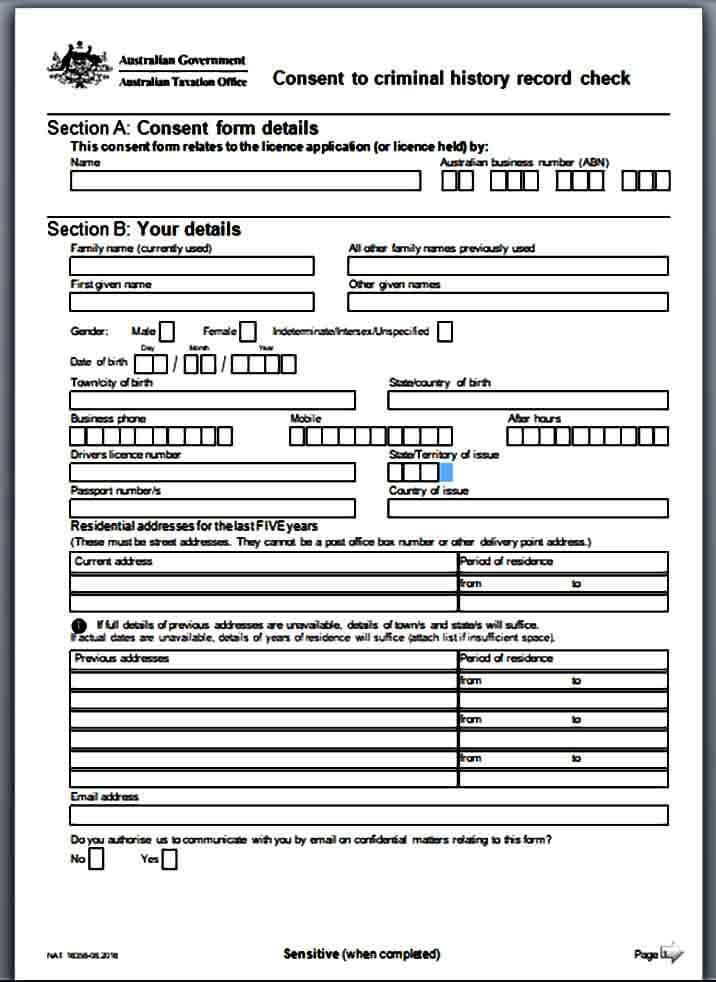 Background Check Forms Template Mous Syusa