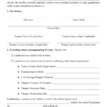 Child Travel Consent Form Download Printable PDF Templateroller