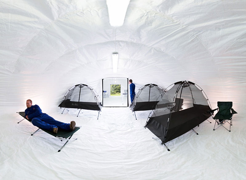 Concrete Canvas Shelter Inflatable Deployable Shelter In 24 Hours