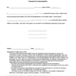 Consent Form For When Somebody Else Brings Your Child For Immunisation