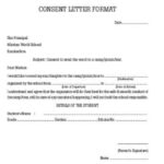 Consent Letter Format Google Search Consent Letter Consent Letter