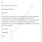 Consent Letter Format Sample And How To Write A Consent Letter For