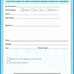 Donor Pledge Form Template Elegant Charity Donation Form Template