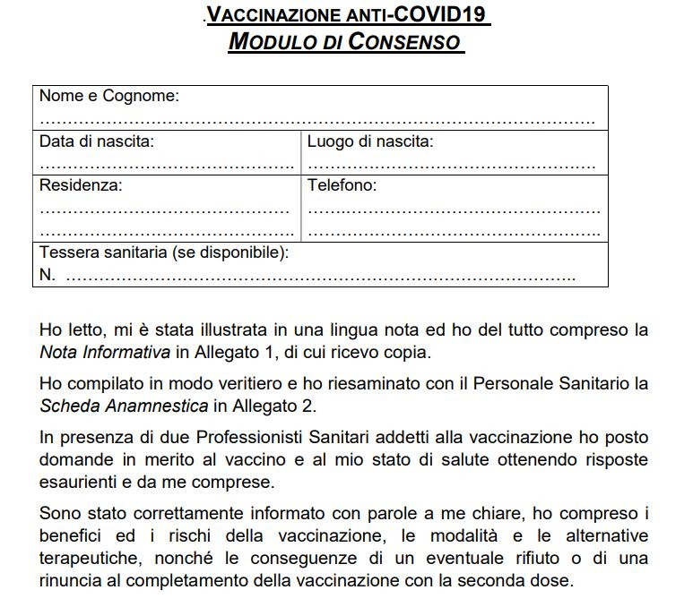 Download The Consent Type For The Covid Vaccine