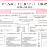 Editable Massage Therapist Business Planner Massage Business