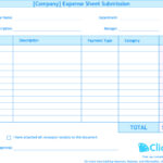 Employee Expense Report Template Templates Free Printable