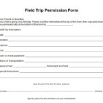 Field Trip Permission Form