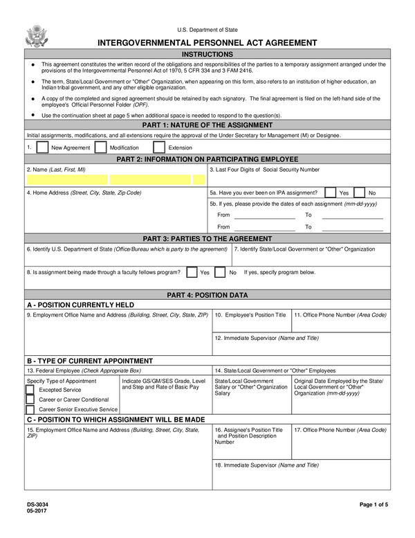 Fill Free Fillable Department Of State PDF Forms