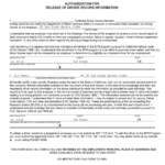 Fillable Form Inf 1101 Authorization For Release Of Driver Record