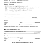 Food Allergy Action Plan Printable Pdf Download