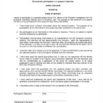 FREE 10 Sample Interview Consent Forms In PDF MS Word