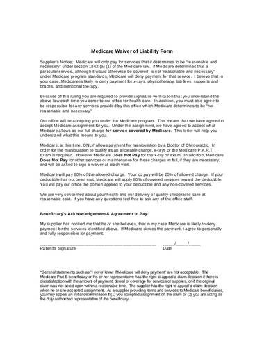 FREE 11 Liability Form Samples Templates In MS Word PDF