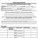 FREE 11 Pediatric Intake Forms In PDF MS Word