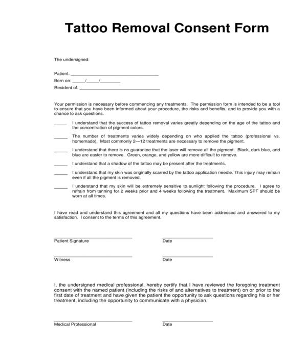 FREE 12 Tattoo Consent Forms In PDF