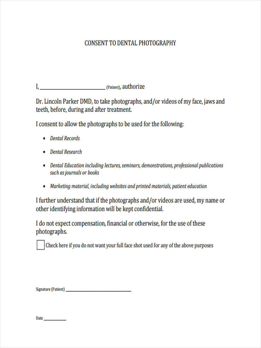 FREE 13 Photography Consent Forms In PDF Ms Word