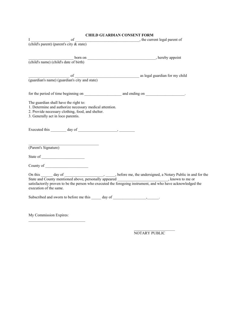 FREE 14 Legal Consent Forms In MS Word PDF