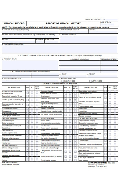 FREE 30 Medical Report Forms In PDF MS Word