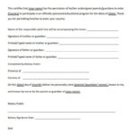 FREE 30 Sample Travel Consent Forms In PDF Ms Word