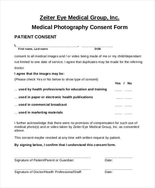 FREE 33 Basic Consent Forms In PDF MS Word Excel