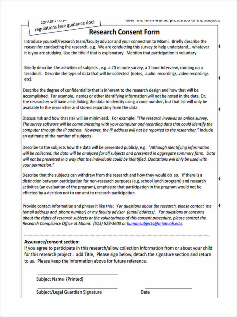 FREE 34 Consent Form Formats In PDF MS Word Excel