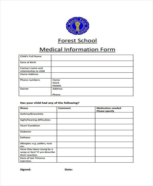 FREE 36 Medical Forms In PDF MS Word Excel