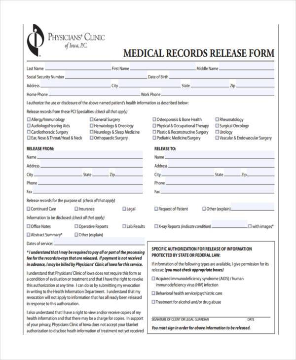 FREE 39 Medical Forms In PDF MS Word Excel