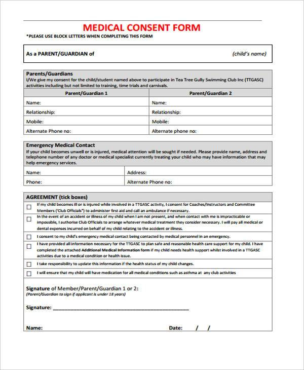 FREE 42 Consent Forms In PDF MS Word Excel