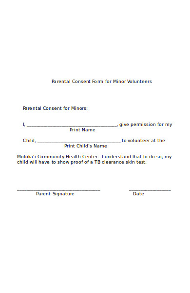 FREE 43 Sample Parental Consent Forms In PDF Ms Word