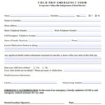 FREE 52 Emergency Forms In PDF MS Word XLS