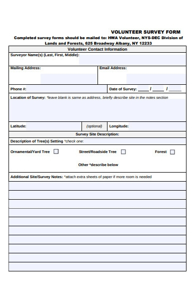 FREE 52 Survey Forms In PDF MS Word Excel