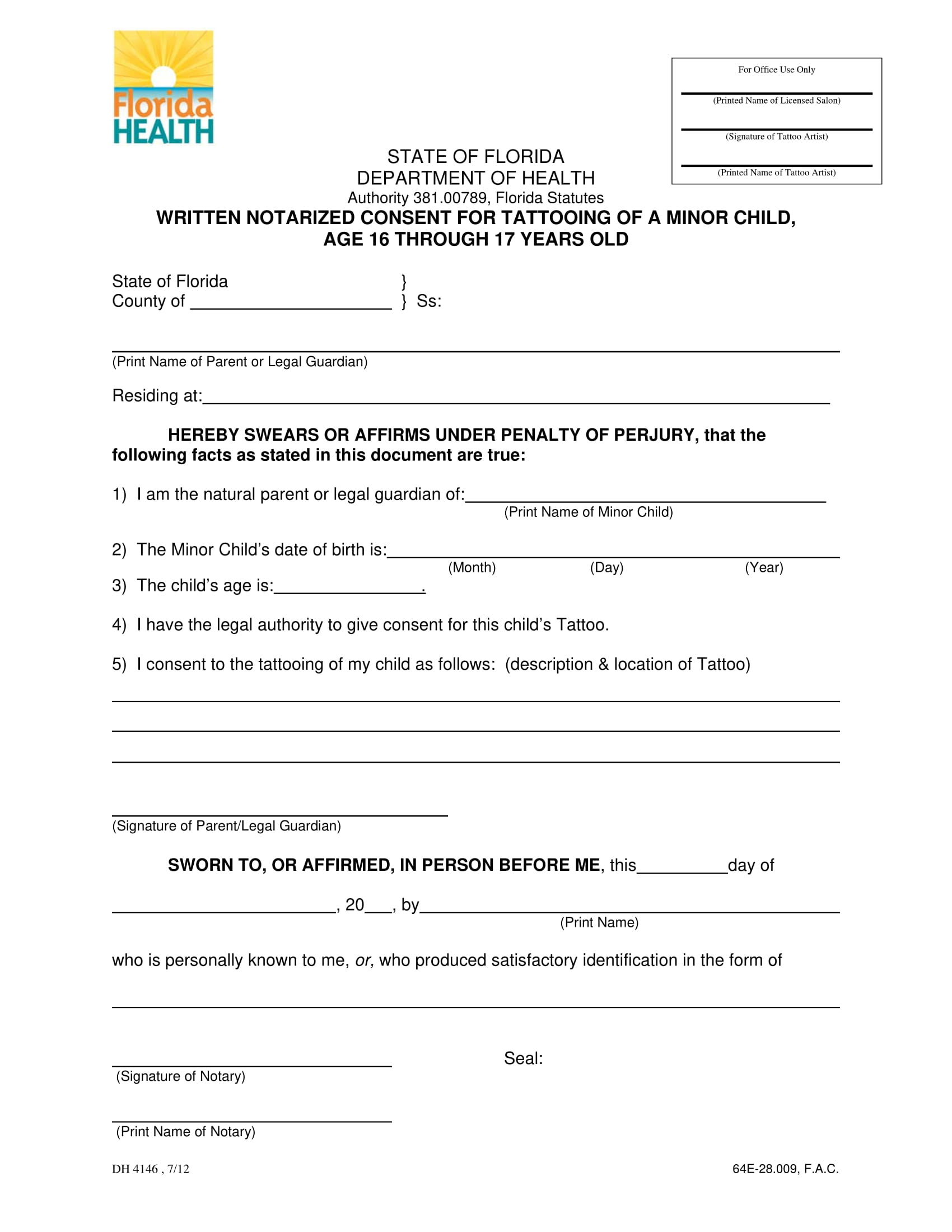 FREE 6 Tattoo Consent Forms In PDF