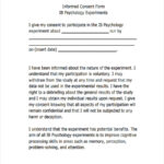 FREE 7 Psychology Consent Forms In PDF