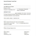 FREE 8 Sample Survey Consent Forms In PDF MS Word