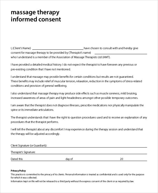 FREE 9 Sample Informed Consent Forms In PDF MS Word