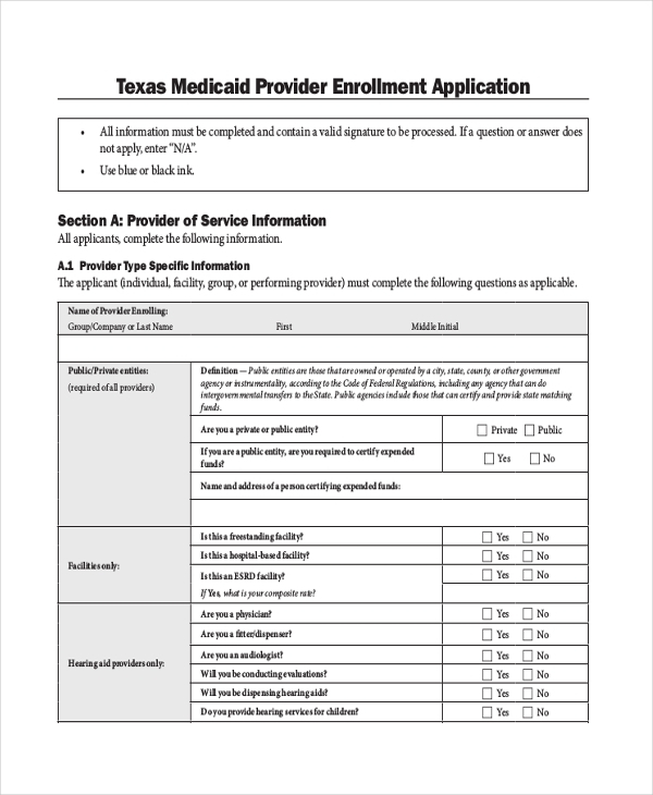 FREE 9 Sample Medicare Application Forms In PDF MS Word