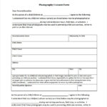 FREE 9 Sample Photography Consent Forms In MS Word PDF